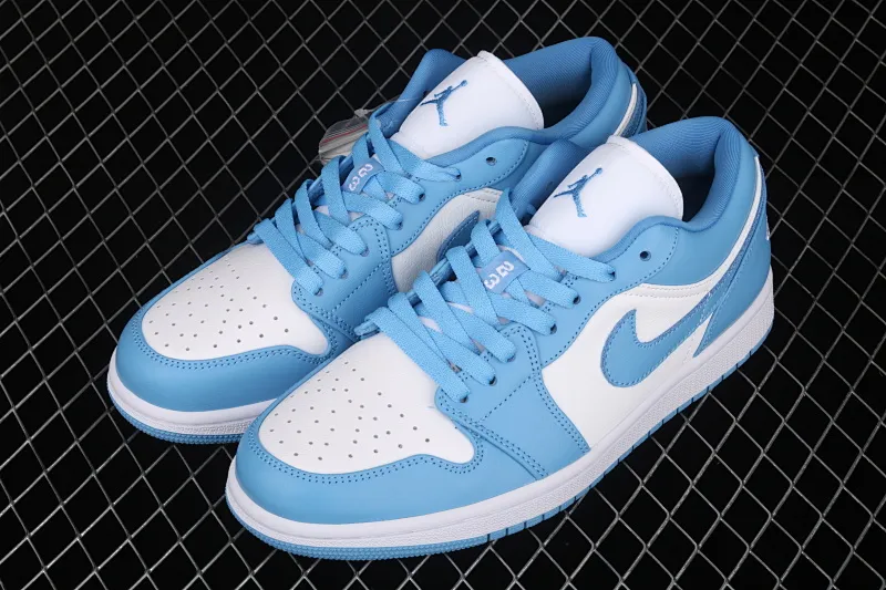 All categories Air Jordan Jordan series basketball shoes Air Jordan 1 Low new version Air Jordan 1 Low Shadow AJ1 Joe 1 North Carolina blue low-top cultural and leisure sports sneakers AO9944-441